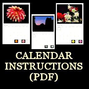 Customized Calendar Ordering Instructions